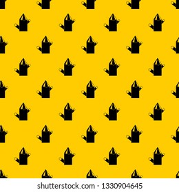 Wooden stump pattern seamless vector repeat geometric yellow for any design