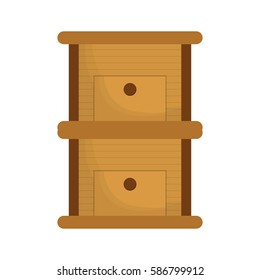 wooden table coffee making vector illustration eps 10
