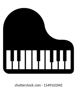 Piano Icon Illustration Flat Vector Music Stock Vector Royalty Free
