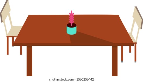 Tabla de madera, ilustración, vector sobre fondo blanco.