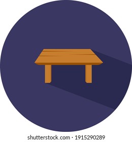 Tabla de madera, ilustración, vector sobre un fondo blanco.