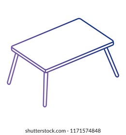 wooden table isolated icon