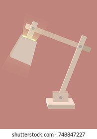 wooden table lamp