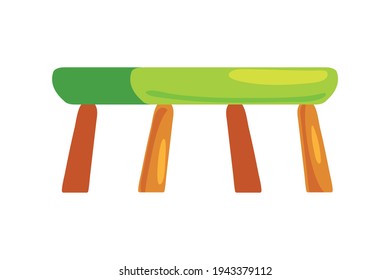 wooden table nursery isolated icon
