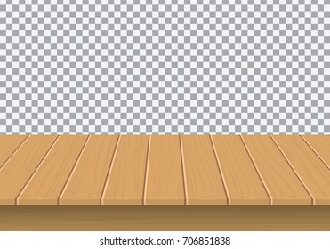 Wooden Table Top Isolated Vector Elements Stock Vector (Royalty Free ...