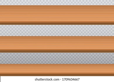 Ilustración de diseño vectorial superior de tabla de madera aislada en segundo plano