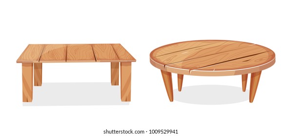 wooden table  vector clipart