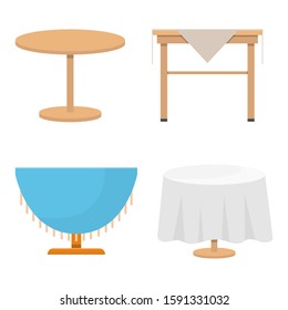Wooden table vector design illustration isolated on white background