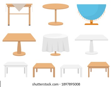 Wooden table vector design illustration isolated on white background