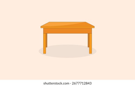 Projeto de vetor de mesa de madeira para uso.