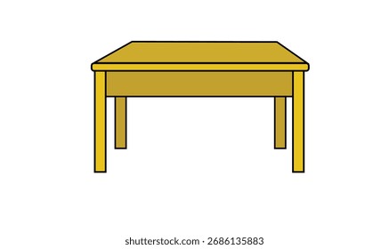 Wooden table vector design for use.