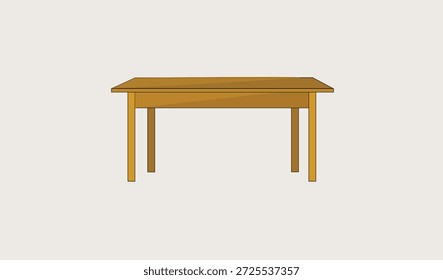 Projeto de vetor de mesa de madeira para uso.
