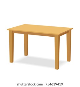 wooden table. vector element for design