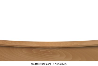 wooden table in the white studio room