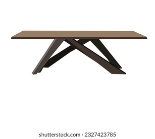 Tabla de madera.mesa de madera vectorial sobre fondo aislado