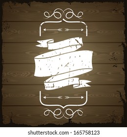 Wooden texture background with chalk labels and dividers.