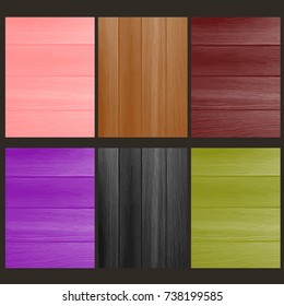 Wooden texture background. Creative color solutions of wood structure. vector illustration.