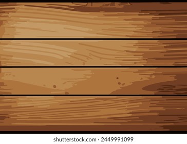 Wooden texture background. Vector illustration in a flat style wood. EPS 10.