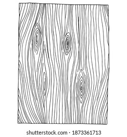 Fondo de textura de madera. Elemento aislado del vector sobre blanco.
