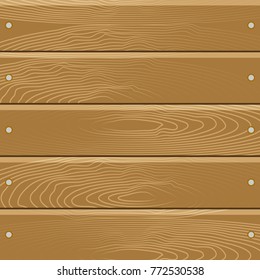 Wooden texture banner. Wood background and wooden board, vector illustration