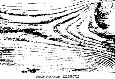 Wooden texture. Distressed surface. Old wood trace background. Vector illustration.