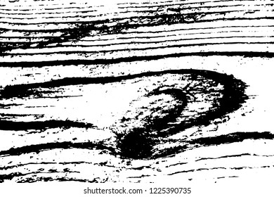 Wooden texture. Distressed surface. Old wood trace background. Vector illustration.