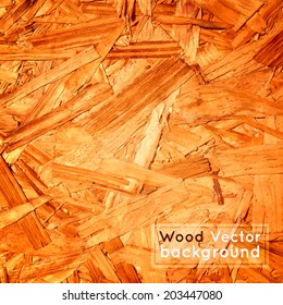 Wooden texture. Grunge background. Realistic vector illustration. 