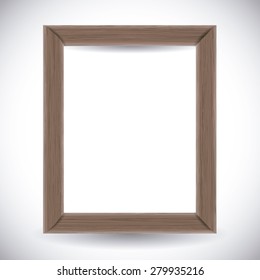 Wooden texture and objects design, vector illustration.