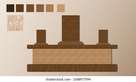 Wooden Texture on any background with color 