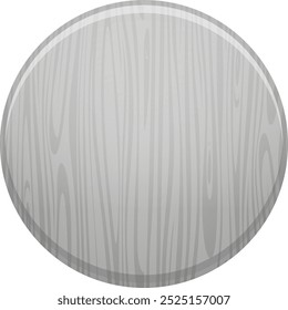 Placa redonda de textura de madera. Botón Plantilla vacía