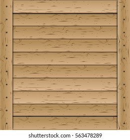 Wooden texture of a set horizontal planks, vector illustration.