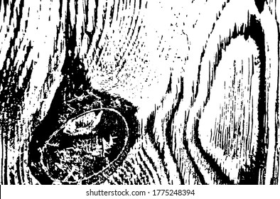 Wooden texture. Tree wood material.Grunge texture. Grunge black and white vector overlay. Grungy grainy surface.