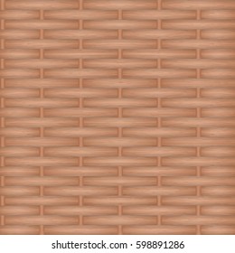 Wooden texture weaving. Vector background