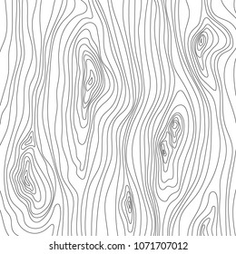 Wooden texture. Wood grain pattern. Abstract fibers structure background, vector illustration