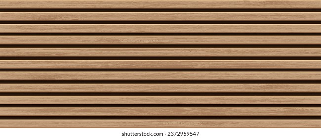 Wooden textured slats for advertising banners. Vector background