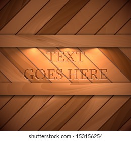 wooden textured vector template. Eps10
