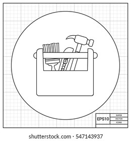 Wooden Toolbox Icon