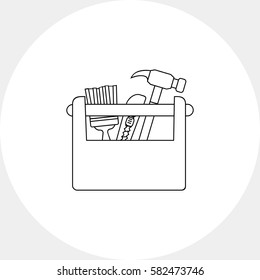 Wooden Toolbox Icon