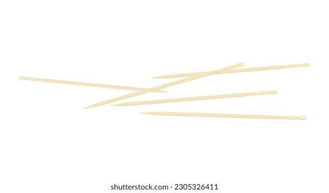 Wooden Toothpick Vector, Toothpick, Toothpick Icon, Wooden Chopsticks, Chopsticks Icon Utensil Vector Icon Illustration BackgroundVector Illustration Background