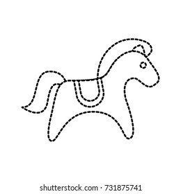 wooden toy horse animal traditional object