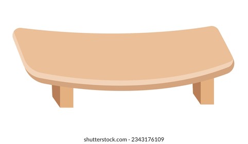 diseño de bandeja de madera de arte vectorial