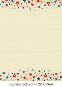 wooden usa background with stars