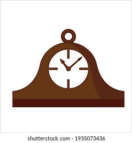 wooden vintage oclock vector design