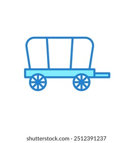 Wooden Wagon for Transportation Icon