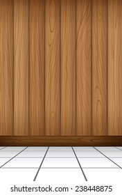 Eine Holzwand