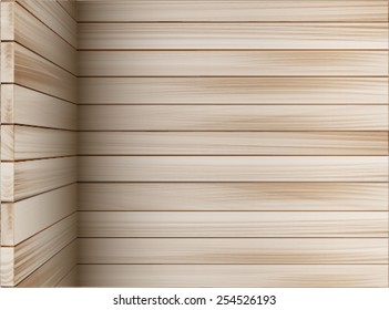 Wooden wall vector
