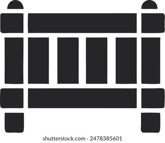 Wooden wall vector, icon design 