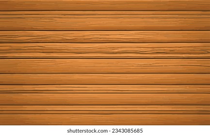 Holzwand, Vektorgrafik-Hintergrund. Nahaufnahme aus Holz, Vektorgrafik