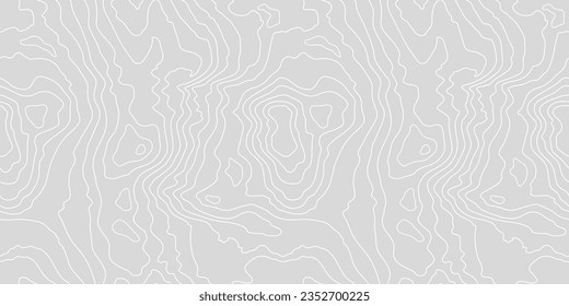 Wooden wavy seamless pattern. Tree fiber, wood grain texture. Dense lines. Abstract topographic background. Vector illustration svg