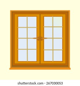 wooden window